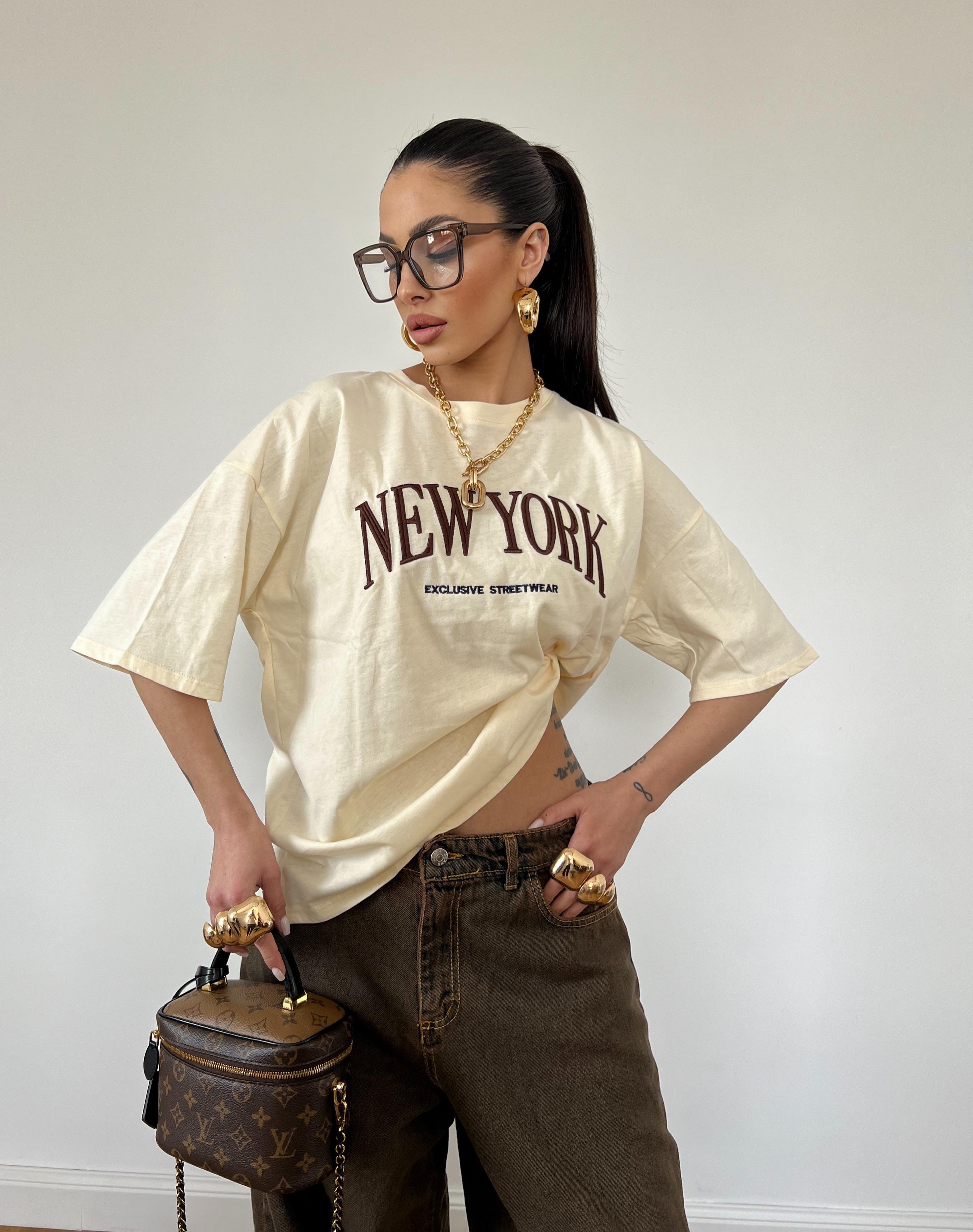 T-Shirt New York Gialla