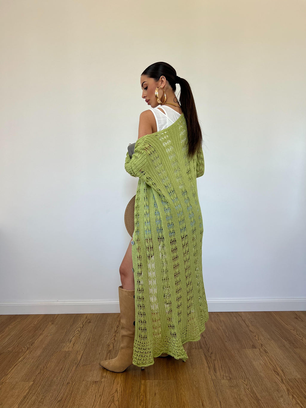 Cardigan/Vestito Amnesia Verde Mela