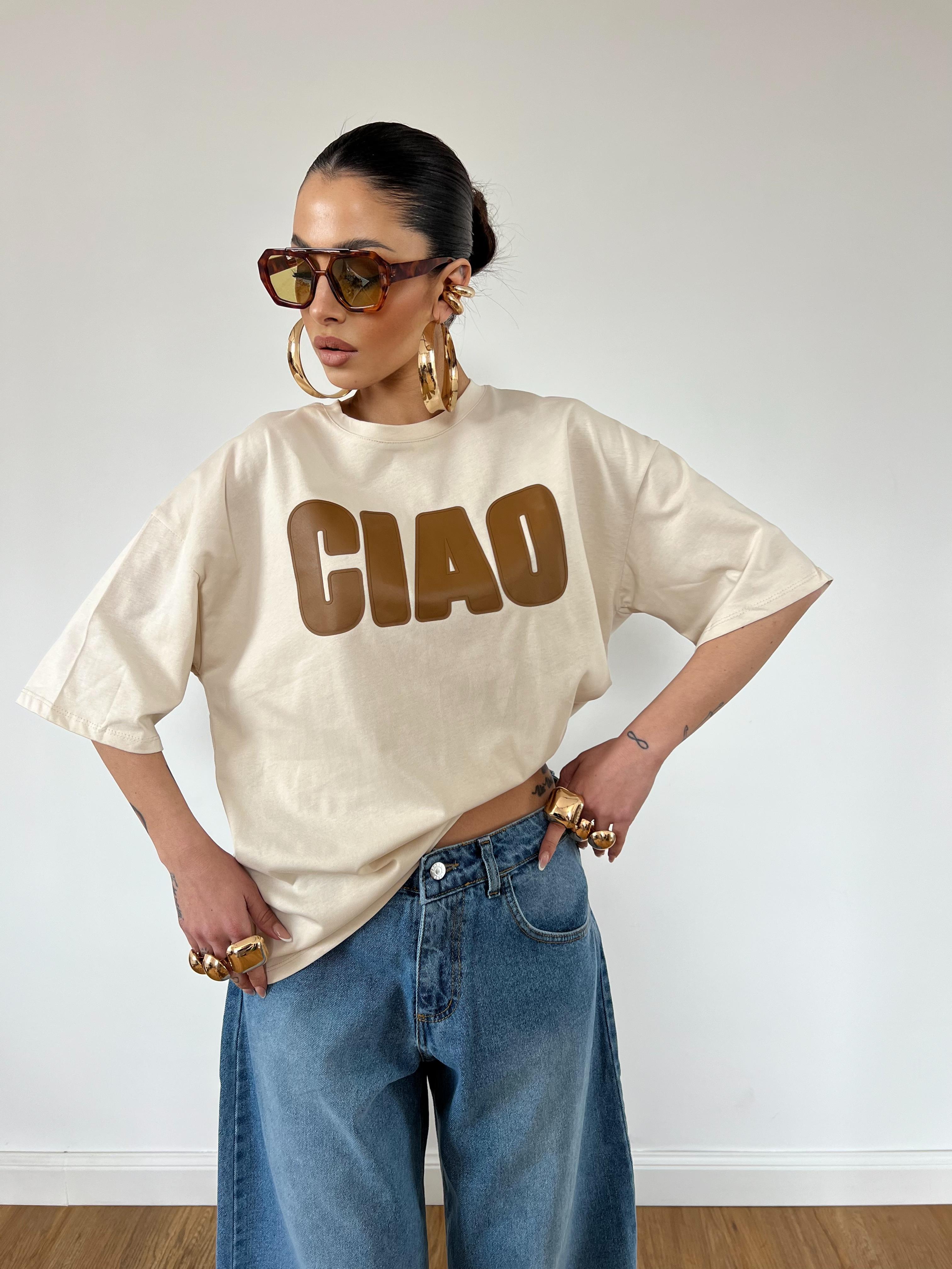 T-Shirt Ciao Beige