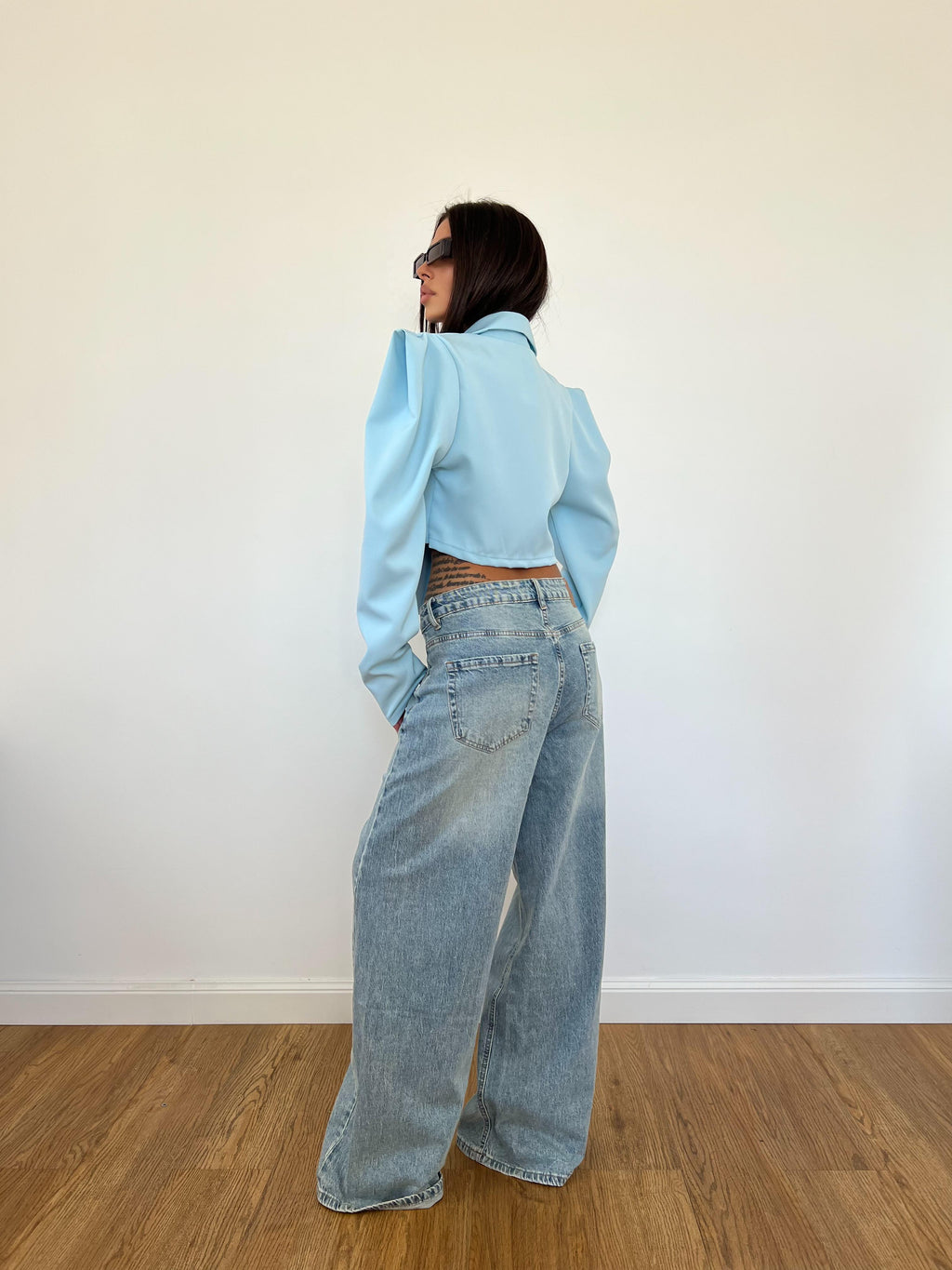 Blazer Corpetto Azzurro