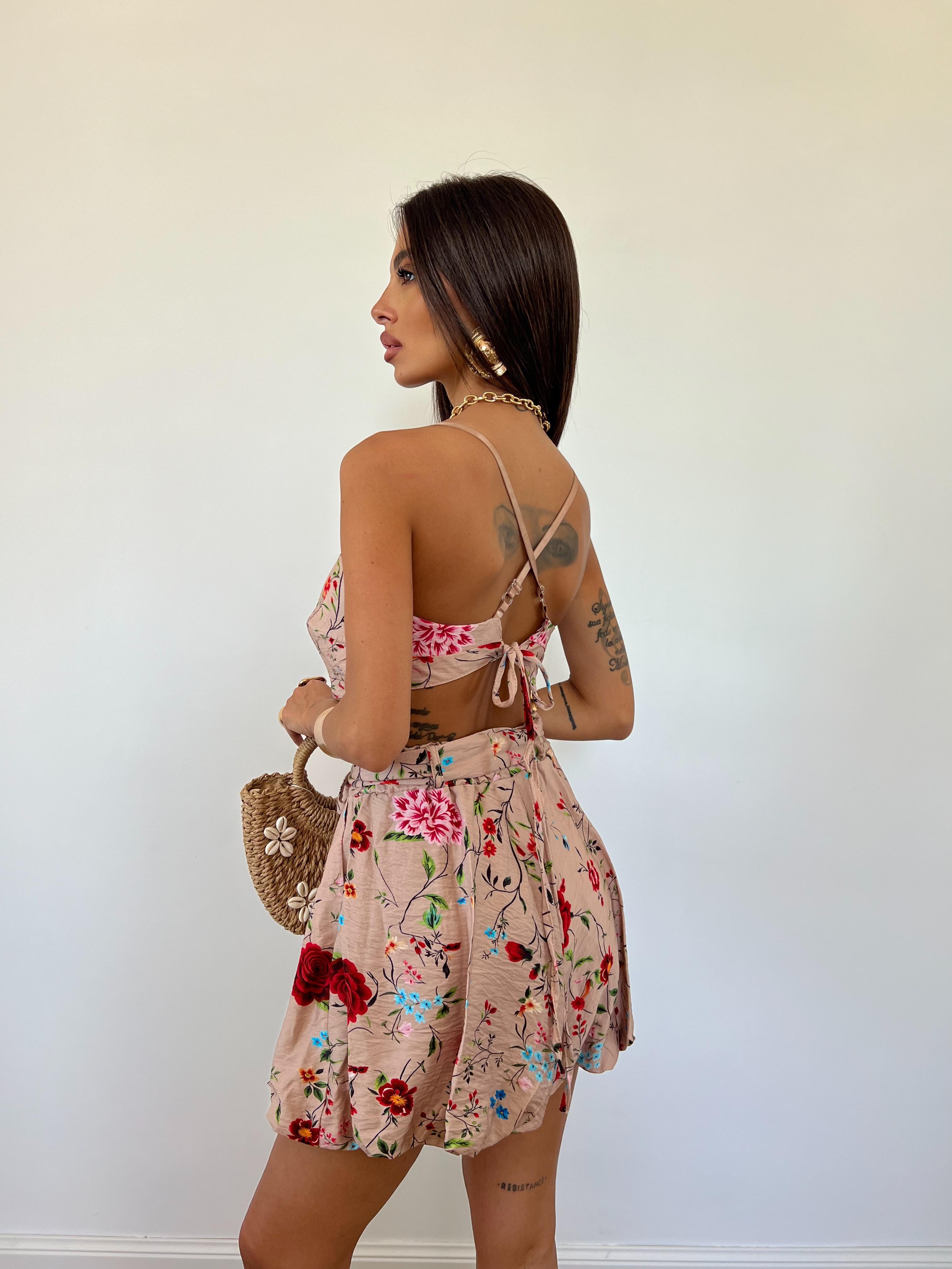 Coordinato Ballon Fleur Nude