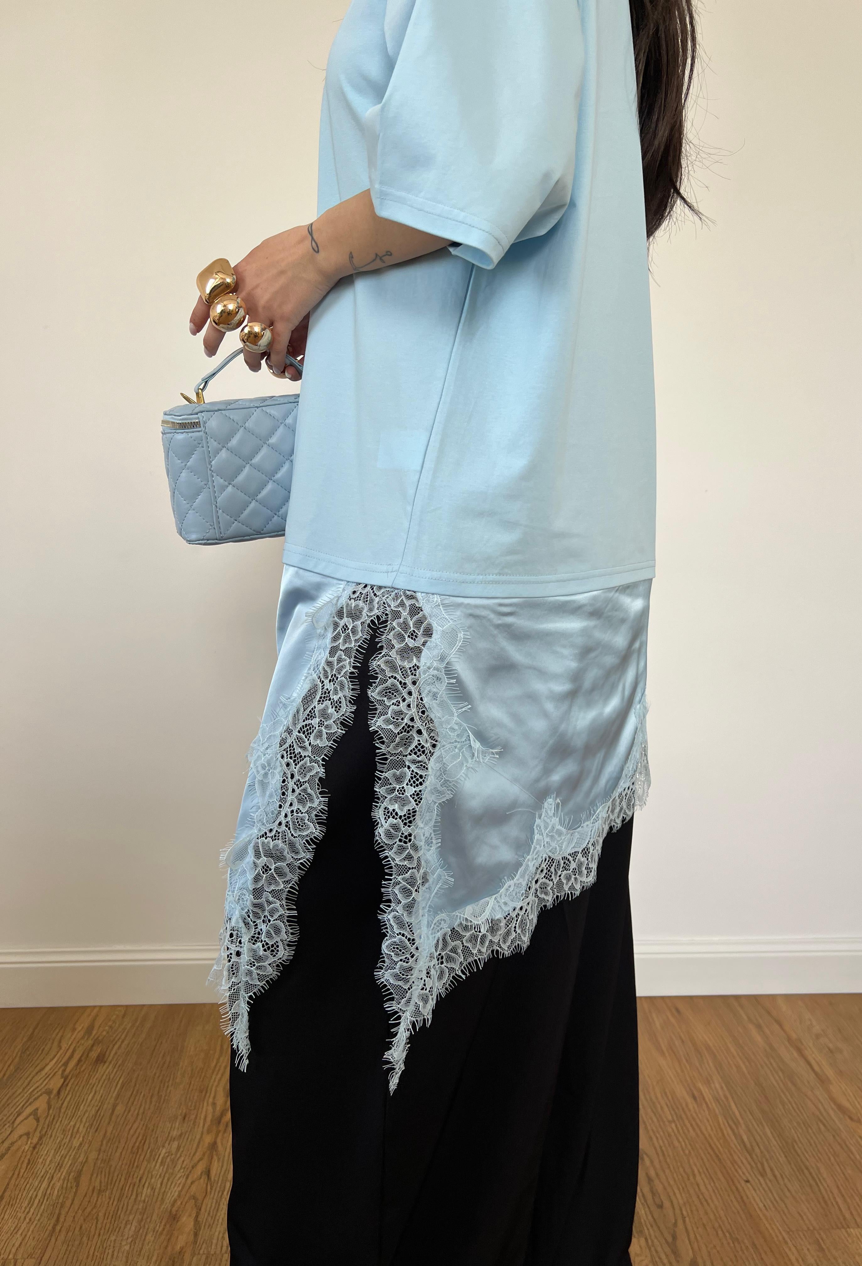 T-Shirt Monica Azzurra