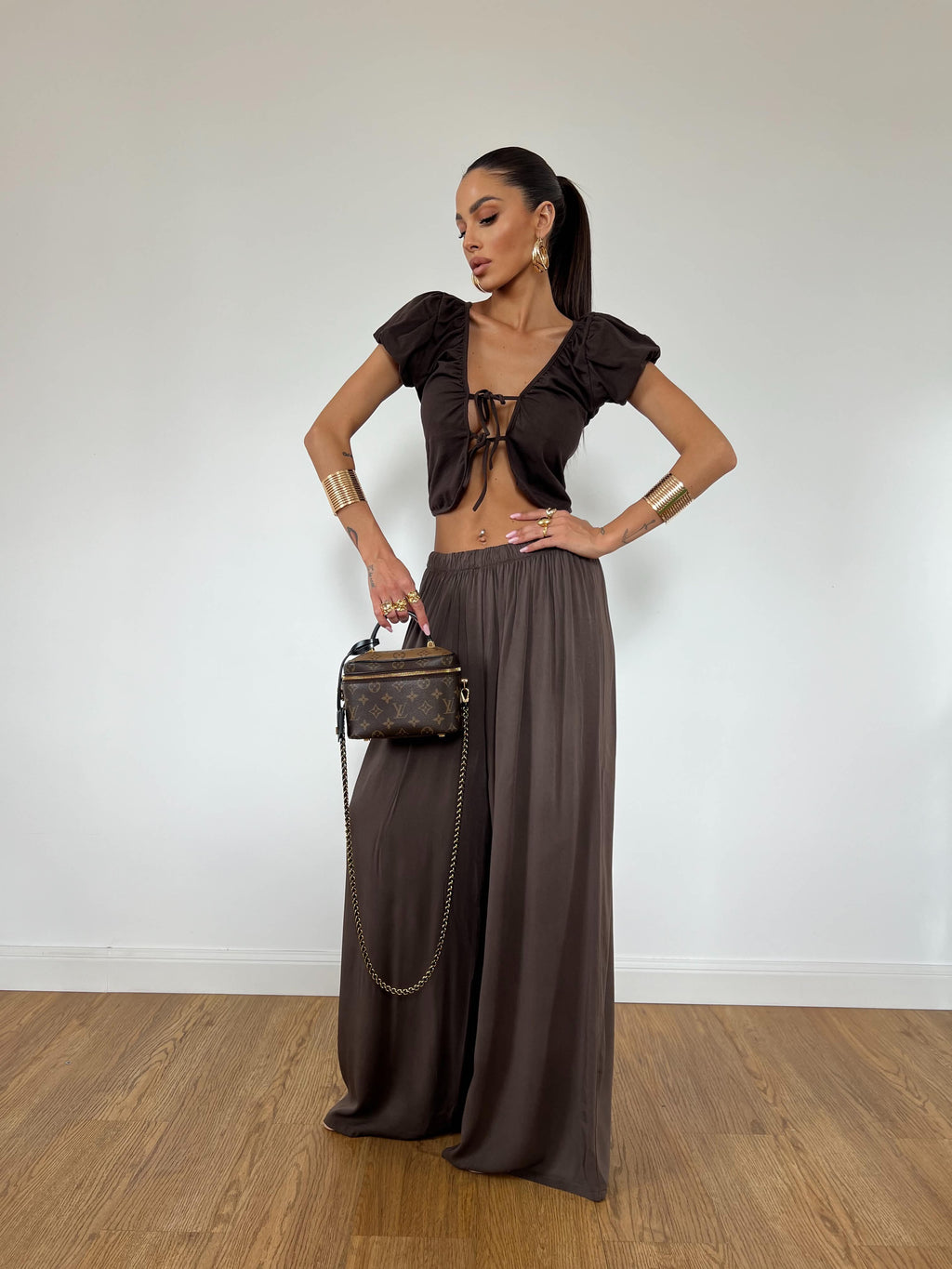 Pantalone Elisa Marrone