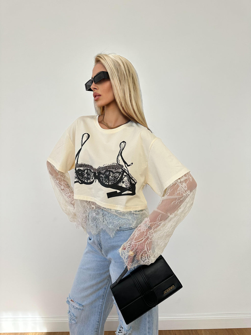 T-Shirt Bralette Gialla