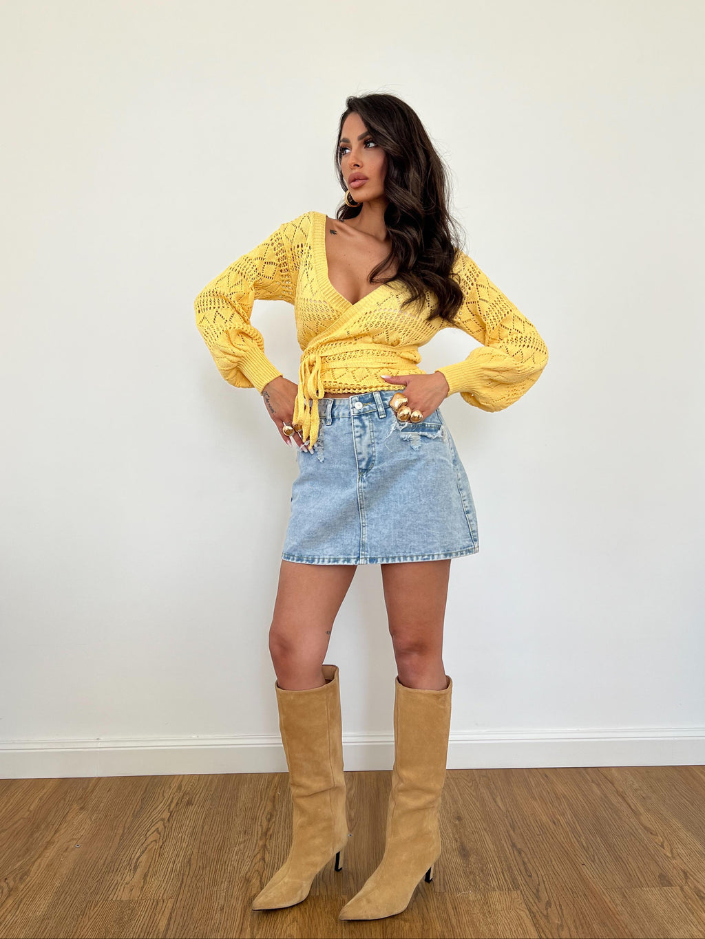 Cardigan Olivia Giallo