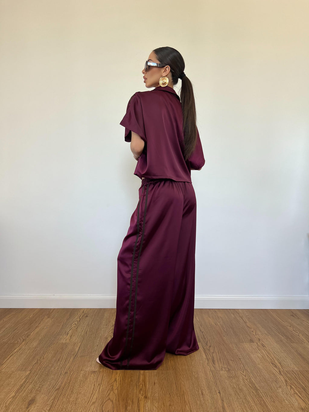 Coordinato Adida Satin Bordeaux