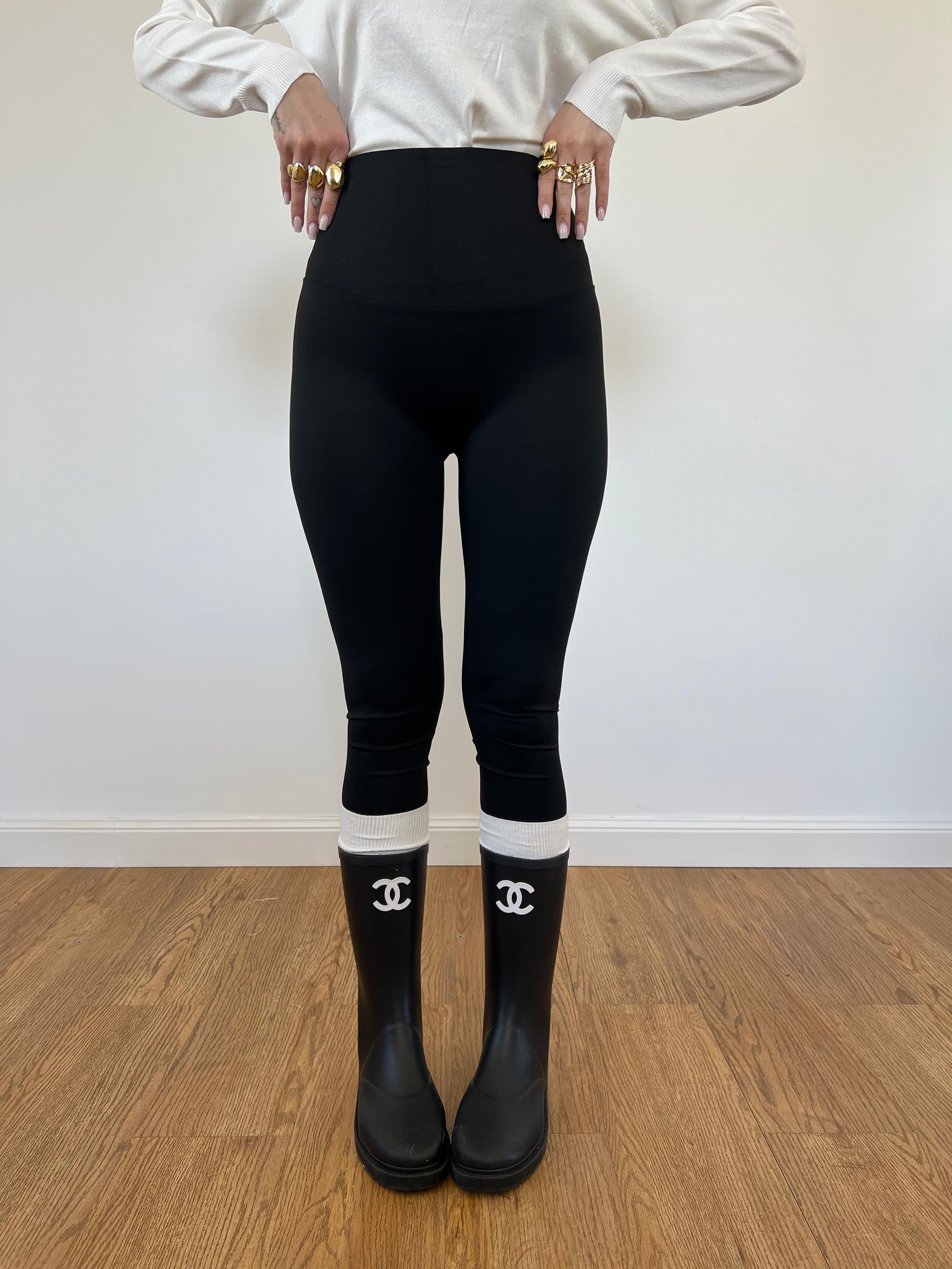 Fuseaux Lycra Push Up Nero