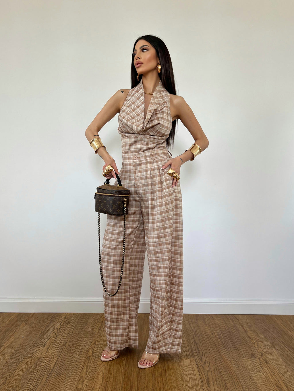 Coordinato Scacco Beige