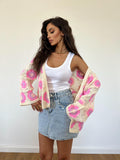 Cardigan Mille Fleur Rosa