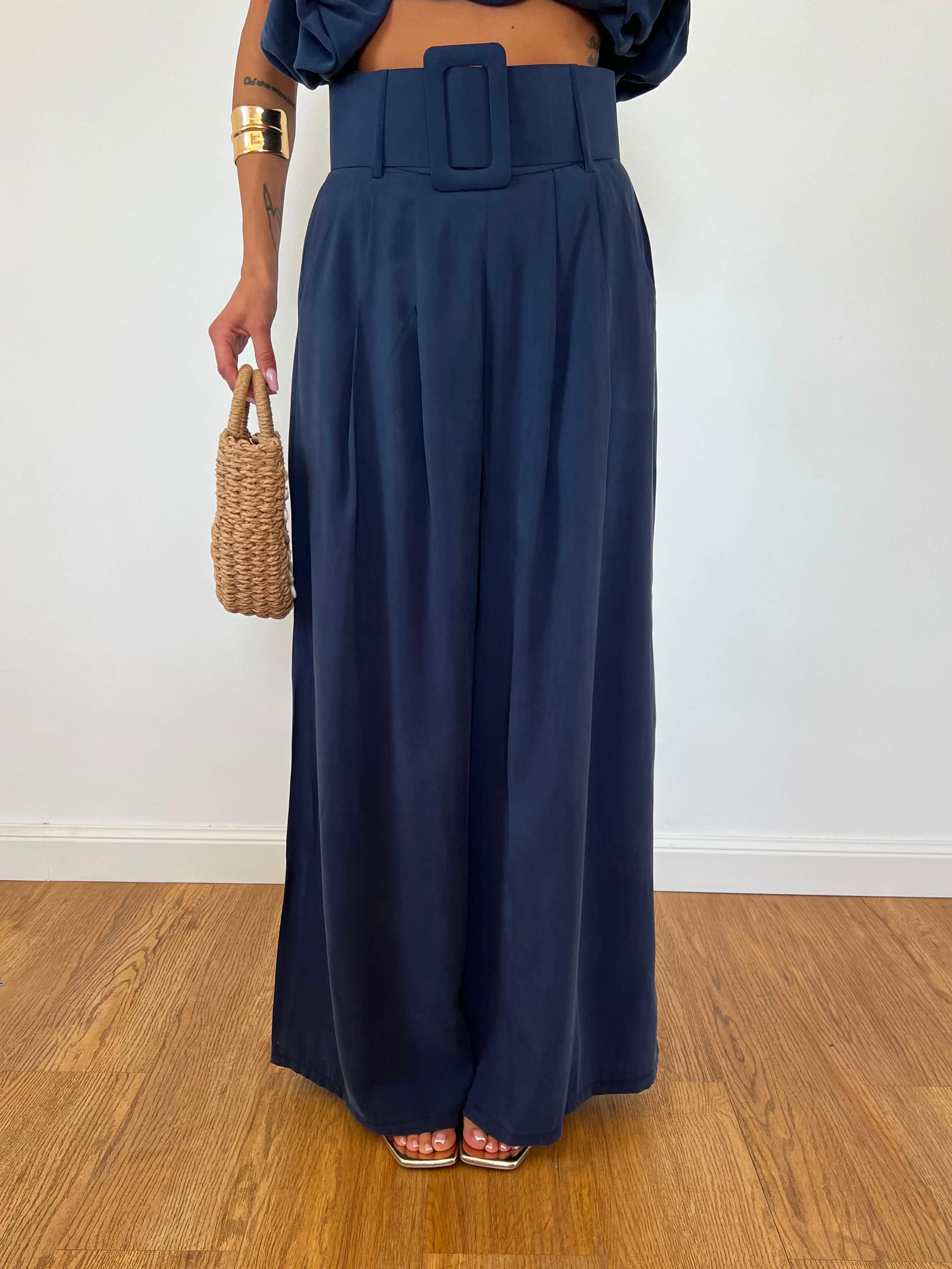Pantalone Olga Blu Notte
