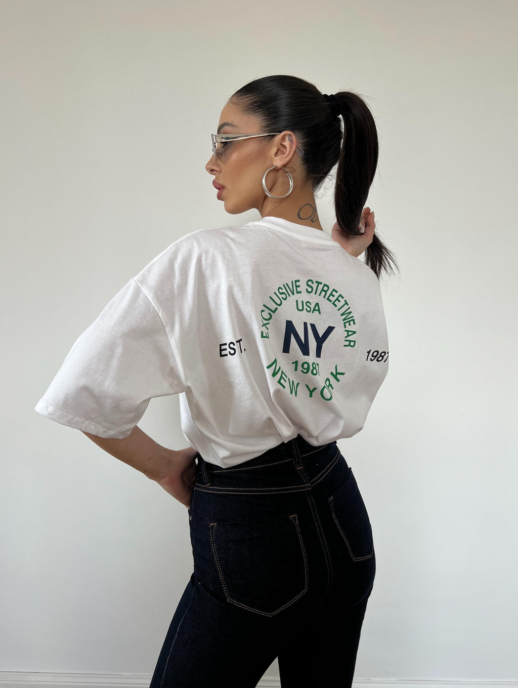 T-Shirt New York Bianca