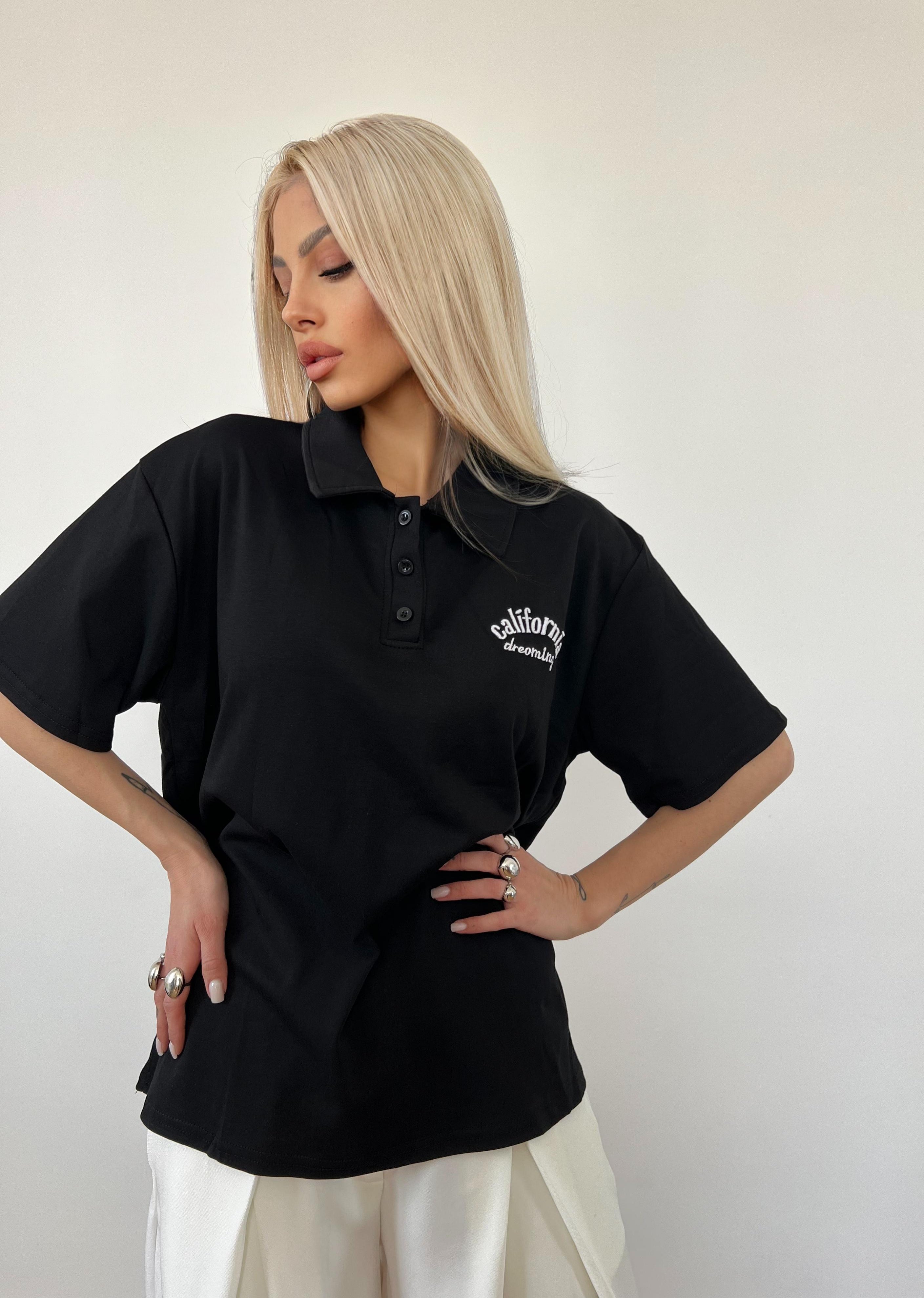 Maglia Polo California Nera