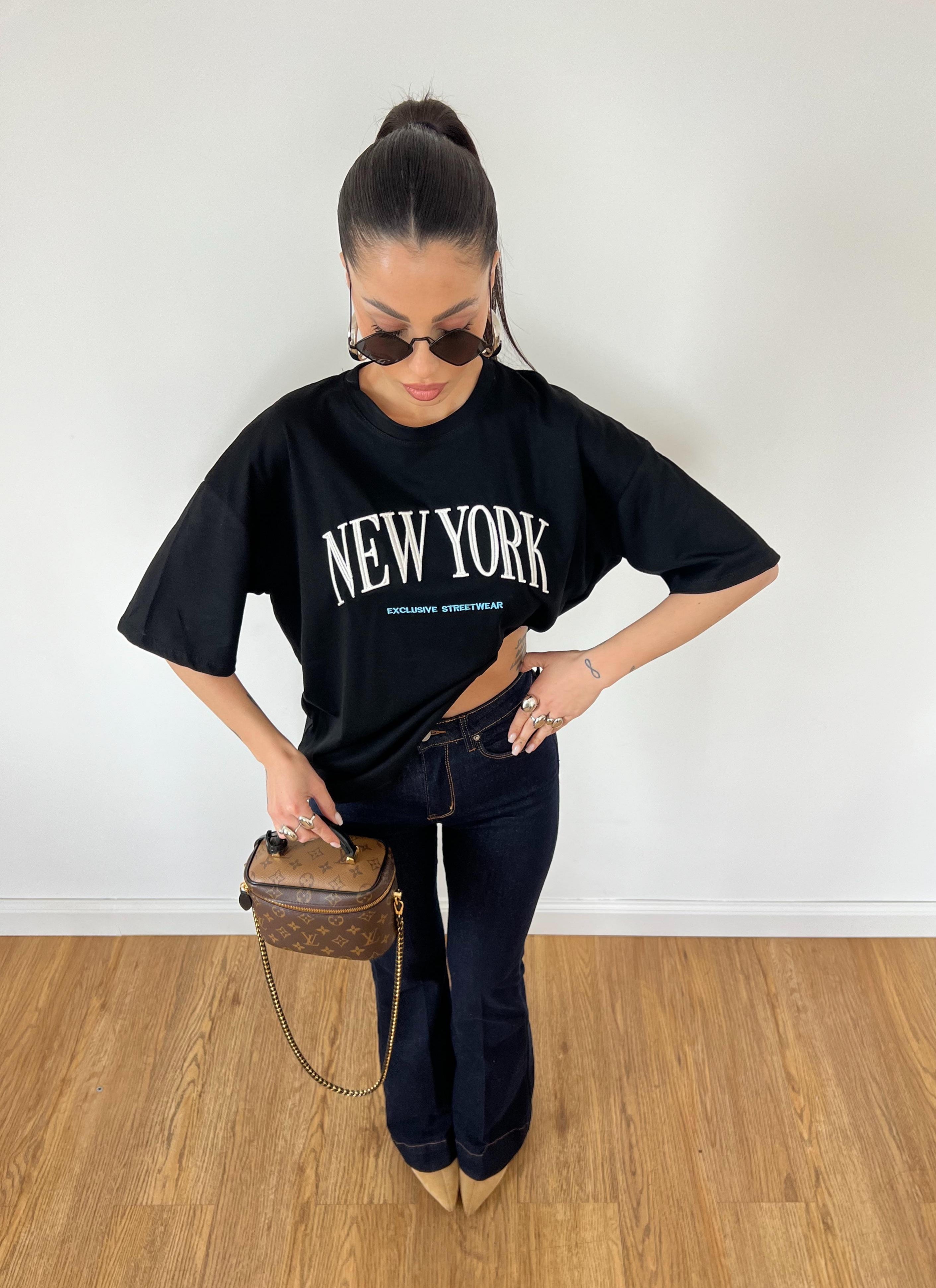 T-Shirt New York Nera