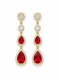 Orecchino Diamond Rosso