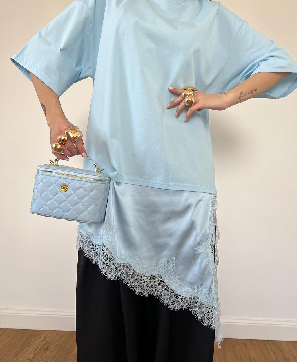 T-Shirt Monica Azzurra